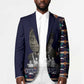Kwame Nkrumah Blazer Ghana Pan-African Print Design Portrait and Anti-Colonial Legacy Tribute - African Pride