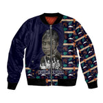 Kwame Nkrumah Bomber Jacket Ghana Pan-African Print Design Portrait and Anti-Colonial Legacy Tribute - African Pride