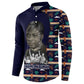 Kwame Nkrumah Button Sweatshirt Ghana Pan-African Print Design Portrait and Anti-Colonial Legacy Tribute