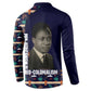 Kwame Nkrumah Button Sweatshirt Ghana Pan-African Print Design Portrait and Anti-Colonial Legacy Tribute