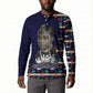 Kwame Nkrumah Button Sweatshirt Ghana Pan-African Print Design Portrait and Anti-Colonial Legacy Tribute