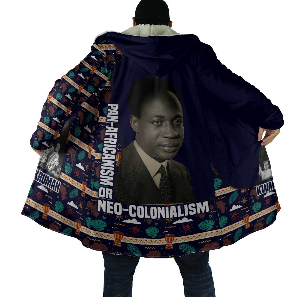 Kwame Nkrumah Cloak Ghana Pan-African Print Design Portrait and Anti-Colonial Legacy Tribute - African Pride