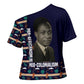 Kwame Nkrumah Cross Shoulder Shirt Ghana Pan-African Print Design Portrait and Anti-Colonial Legacy Tribute - African Pride