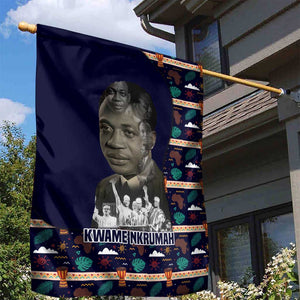 Kwame Nkrumah Garden Flag Ghana Pan-African Print Design Portrait and Anti-Colonial Legacy Tribute - African Pride