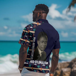 Kwame Nkrumah Hawaiian Shirt Ghana Pan-African Print Design Portrait and Anti-Colonial Legacy Tribute - African Pride