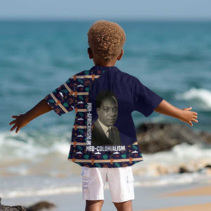 Kwame Nkrumah Kid Hawaiian Shirt Ghana Pan-African Print Design Portrait and Anti-Colonial Legacy Tribute - African Pride