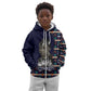 Kwame Nkrumah Kid Hoodie Ghana Pan-African Print Design Portrait and Anti-Colonial Legacy Tribute - African Pride