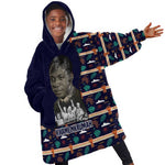 Kwame Nkrumah Kid Wearable Blanket Hoodie Ghana Pan-African Print Design Portrait and Anti-Colonial Legacy Tribute - African Pride