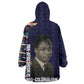 Kwame Nkrumah Kid Wearable Blanket Hoodie Ghana Pan-African Print Design Portrait and Anti-Colonial Legacy Tribute - African Pride