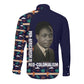 Kwame Nkrumah Long Sleeve Button Shirt Ghana Pan-African Print Design Portrait and Anti-Colonial Legacy Tribute - African Pride