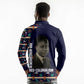 Kwame Nkrumah Long Sleeve Polo Shirt Ghana Pan-African Print Design Portrait and Anti-Colonial Legacy Tribute - African Pride