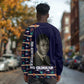 Kwame Nkrumah Long Sleeve Shirt Ghana Pan-African Print Design Portrait and Anti-Colonial Legacy Tribute - African Pride