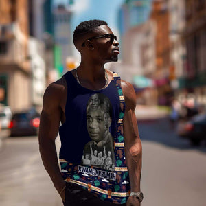 Kwame Nkrumah Men Tank Top Ghana Pan-African Print Design Portrait and Anti-Colonial Legacy Tribute - African Pride