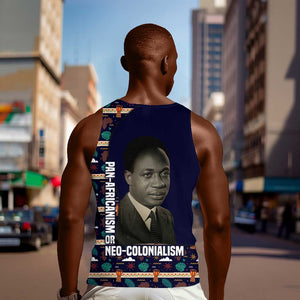 Kwame Nkrumah Men Tank Top Ghana Pan-African Print Design Portrait and Anti-Colonial Legacy Tribute - African Pride