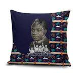 Kwame Nkrumah Pillow Cover Ghana Pan-African Print Design Portrait and Anti-Colonial Legacy Tribute - African Pride