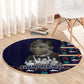 Kwame Nkrumah Round Carpet Ghana Pan-African Print Design Portrait and Anti-Colonial Legacy Tribute - African Pride