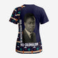 Kwame Nkrumah Scrub Top Ghana Pan-African Print Design Portrait and Anti-Colonial Legacy Tribute - African Pride