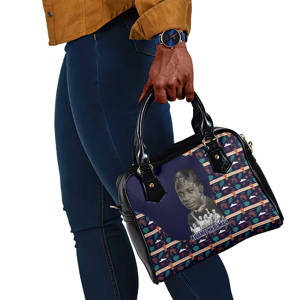 Kwame Nkrumah Shoulder Handbag Ghana Pan-African Print Design Portrait and Anti-Colonial Legacy Tribute - African Pride