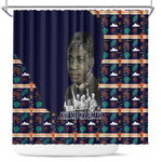 Kwame Nkrumah Shower Curtain Ghana Pan-African Print Design Portrait and Anti-Colonial Legacy Tribute - African Pride