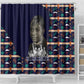Kwame Nkrumah Shower Curtain Ghana Pan-African Print Design Portrait and Anti-Colonial Legacy Tribute - African Pride