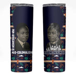 Kwame Nkrumah Skinny Tumbler Ghana Pan-African Print Design Portrait and Anti-Colonial Legacy Tribute - African Pride