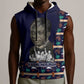 Kwame Nkrumah Sleeveless Hoodie Ghana Pan-African Print Design Portrait and Anti-Colonial Legacy Tribute - African Pride