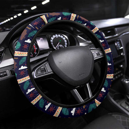 Kwame Nkrumah Steering Wheel Cover Ghana Pan-African Print Design Portrait and Anti-Colonial Legacy Tribute - African Pride