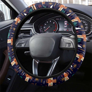 Kwame Nkrumah Steering Wheel Cover Ghana Pan-African Print Design Portrait and Anti-Colonial Legacy Tribute - African Pride