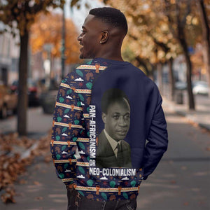 Kwame Nkrumah Sweatshirt Ghana Pan-African Print Design Portrait and Anti-Colonial Legacy Tribute - African Pride