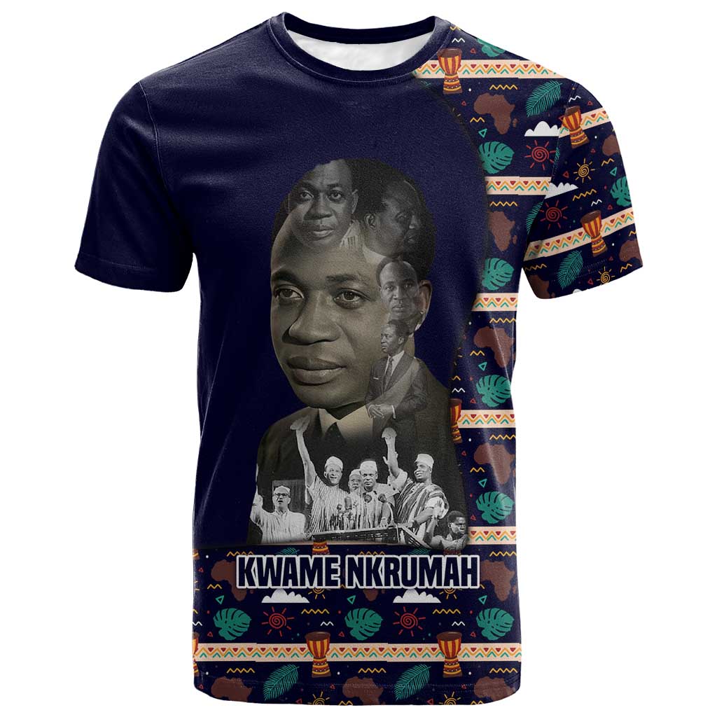 Kwame Nkrumah T shirt Ghana Pan-African Print Design Portrait and Anti-Colonial Legacy Tribute - African Pride