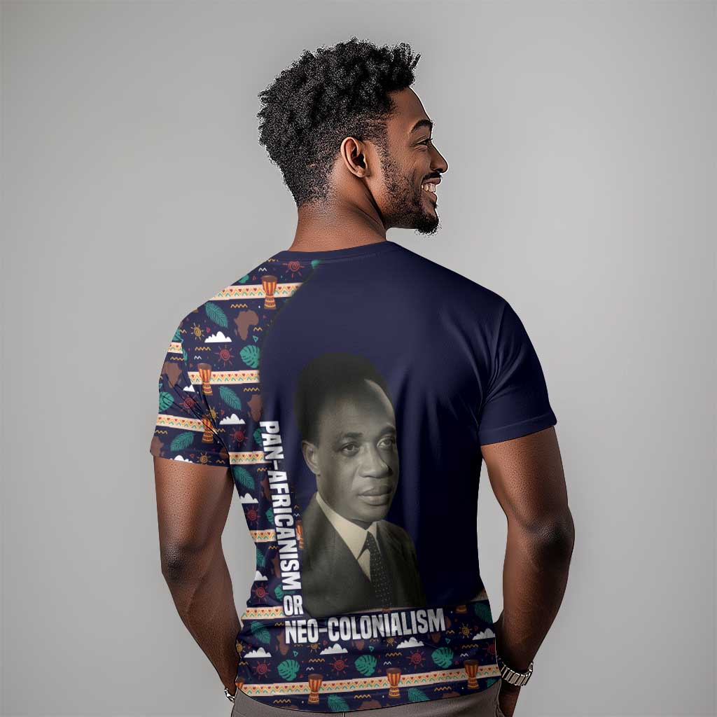 Kwame Nkrumah T shirt Ghana Pan-African Print Design Portrait and Anti-Colonial Legacy Tribute - African Pride