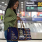 Kwame Nkrumah Travel Bag Ghana Pan-African Print Design Portrait and Anti-Colonial Legacy Tribute - African Pride