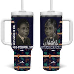 Kwame Nkrumah Tumbler With Handle Ghana Pan-African Print Design Portrait and Anti-Colonial Legacy Tribute - African Pride
