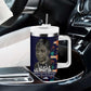Kwame Nkrumah Tumbler With Handle Ghana Pan-African Print Design Portrait and Anti-Colonial Legacy Tribute - African Pride