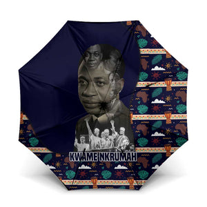 Kwame Nkrumah Umbrella Ghana Pan-African Print Design Portrait and Anti-Colonial Legacy Tribute - African Pride
