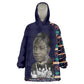 Kwame Nkrumah Wearable Blanket Hoodie Ghana Pan-African Print Design Portrait and Anti-Colonial Legacy Tribute - African Pride