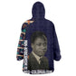 Kwame Nkrumah Wearable Blanket Hoodie Ghana Pan-African Print Design Portrait and Anti-Colonial Legacy Tribute - African Pride