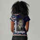 Kwame Nkrumah Women V-Neck T-Shirt Ghana Pan-African Print Design Portrait and Anti-Colonial Legacy Tribute - African Pride