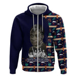 Kwame Nkrumah Zip Hoodie Ghana Pan-African Print Design Portrait and Anti-Colonial Legacy Tribute - African Pride