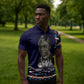 Kwame Nkrumah Zipper Polo Shirt Ghana Pan-African Print Design Portrait and Anti-Colonial Legacy Tribute - African Pride