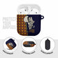 Kwame Nkrumah Ghana AirPods Case African Map Pattern Design and Economic Freedom Quote Tribute - African Pride