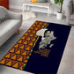Kwame Nkrumah Ghana Area Rug African Map Pattern Design and Economic Freedom Quote Tribute - African Pride