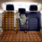 Kwame Nkrumah Ghana Back Car Seat Cover African Map Pattern Design and Economic Freedom Quote Tribute - African Pride