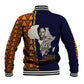 Kwame Nkrumah Ghana Baseball Jacket African Map Pattern Design and Economic Freedom Quote Tribute - African Pride