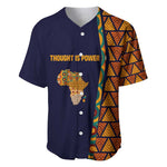 Kwame Nkrumah Ghana Baseball Jersey African Map Pattern Design and Economic Freedom Quote Tribute - African Pride