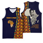 Kwame Nkrumah Ghana Basketball Jersey African Map Pattern Design and Economic Freedom Quote Tribute - African Pride