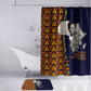Kwame Nkrumah Ghana Bathroom Set African Map Pattern Design and Economic Freedom Quote Tribute - African Pride