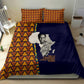 Kwame Nkrumah Ghana Bedding Set African Map Pattern Design and Economic Freedom Quote Tribute - African Pride