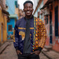Kwame Nkrumah Ghana Bomber Jacket African Map Pattern Design and Economic Freedom Quote Tribute - African Pride