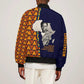 Kwame Nkrumah Ghana Bomber Jacket African Map Pattern Design and Economic Freedom Quote Tribute - African Pride